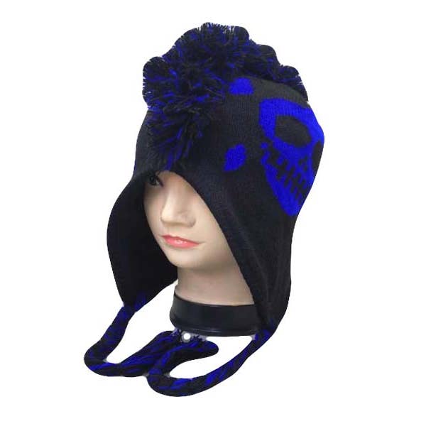 Cap Zone - Vendita all'ingrosso Berretto - Donna - Berretto con paraorecchie Punk Rock Skull Mohawk3