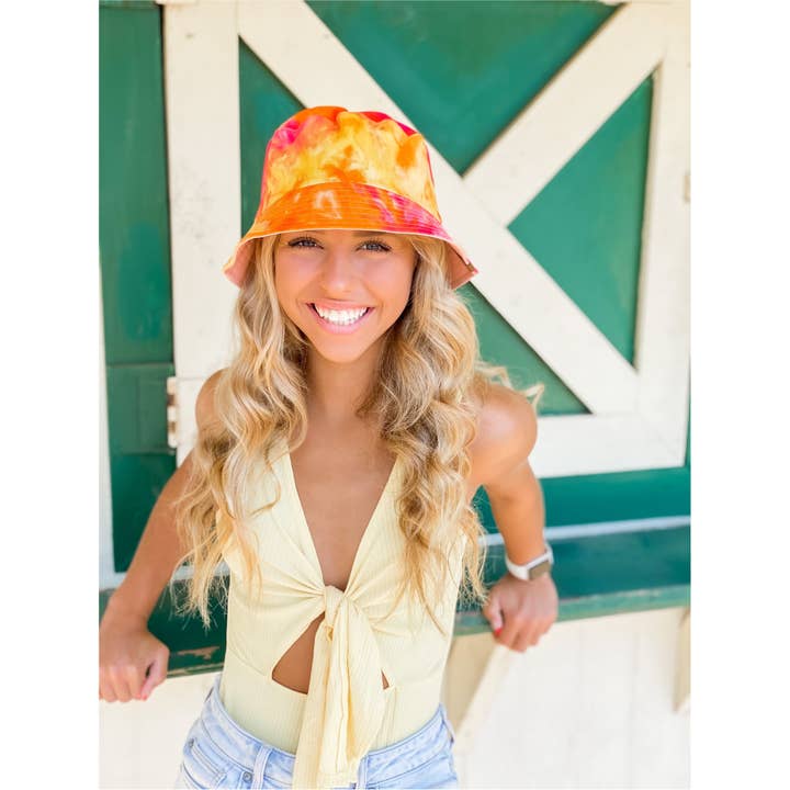 C.C Beanie – Engroshandel Bucket hat - Dame – Tie Dye Vendbar CC Bucket Hat ST21766