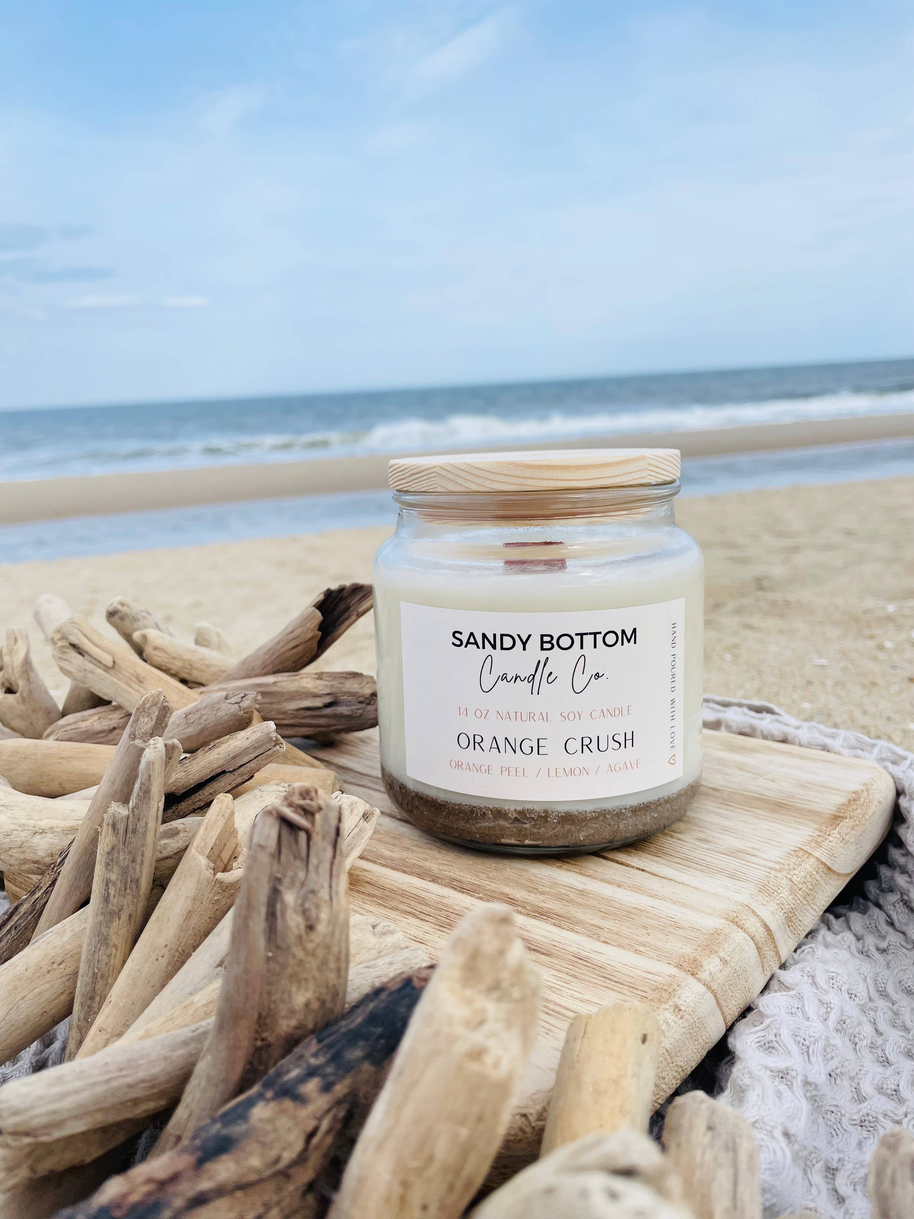 Sandy Bottom Candle Co. - Wholesale Jar/Filled Candle - Orange Crush 14 oz Soy Candle