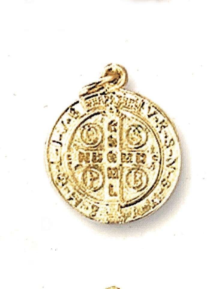St. Benedict medal cm. 1,8 in metal for wholesale by Costa Articoli Religiosi