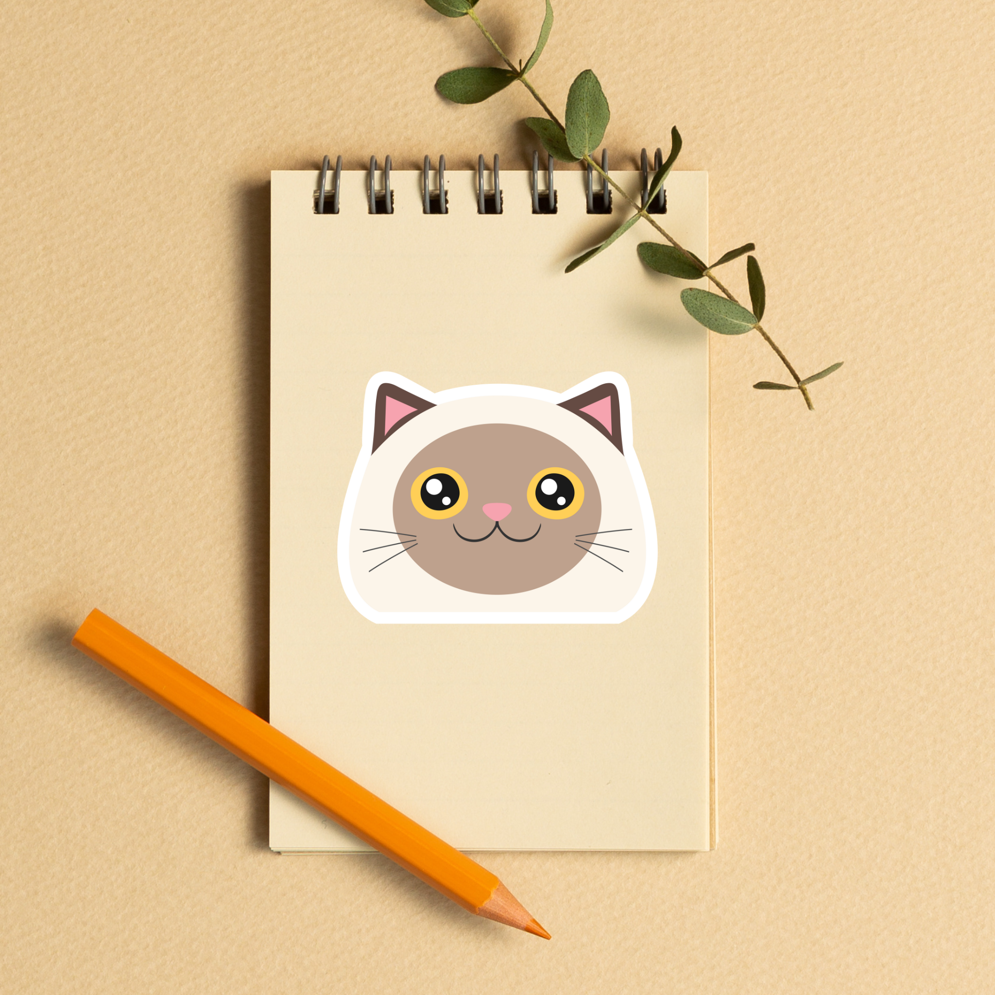 Aloha Ellie & Co. - Wholesale Sticker - Kitty Face Stickers10