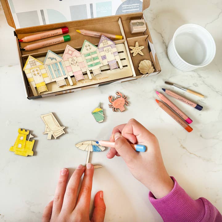 Cotton Twist - Wholesale DIY Craft Kit - Kids - Create Your Own Beach Scene - DIY Craft Kit for Kids