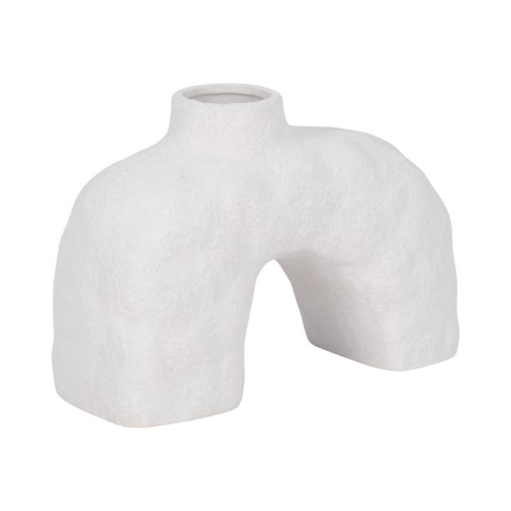 Sagebrook Home - Wholesale Vase - Ivory 6 in. Stoneware Novelty Casual Volcanic Vase