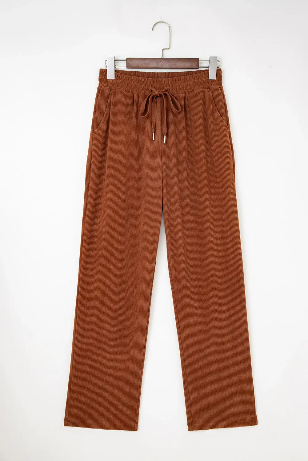 FULL TIME PURCHASE - Wholesale Pants - Women's - Drawstring Elastic Waist Casual Corduroy Pants4