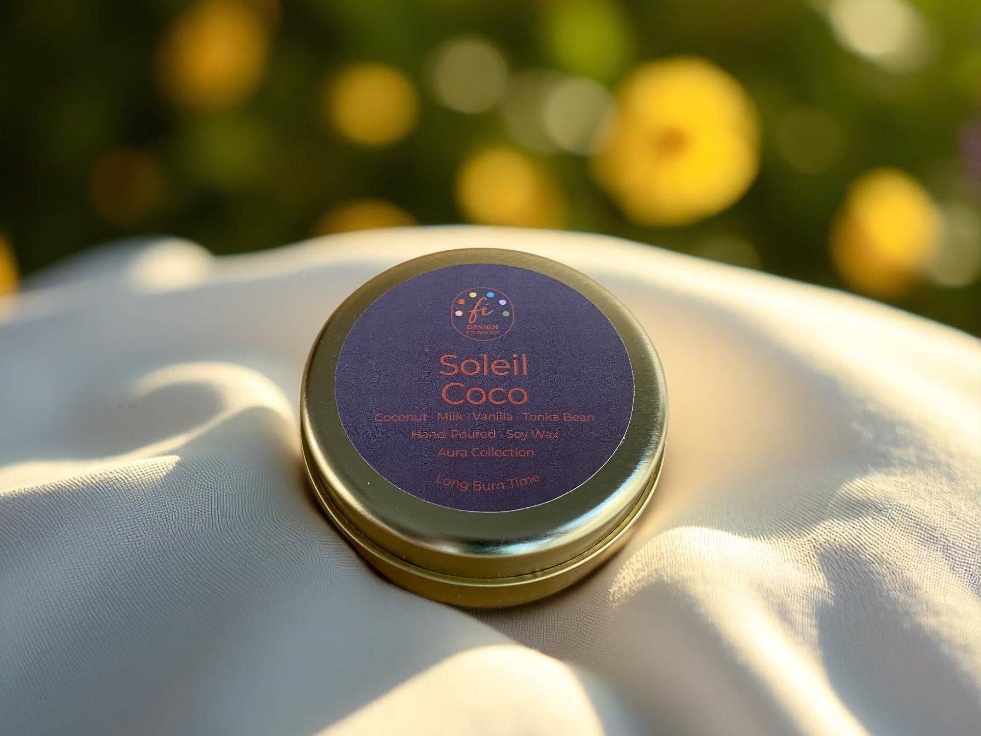 Kupkup HB. - Fi Design Studio Co. - Wholesale Jar/Filled Candle - Aura Collection | Soleil Coco Scented Soy Wax Candle2