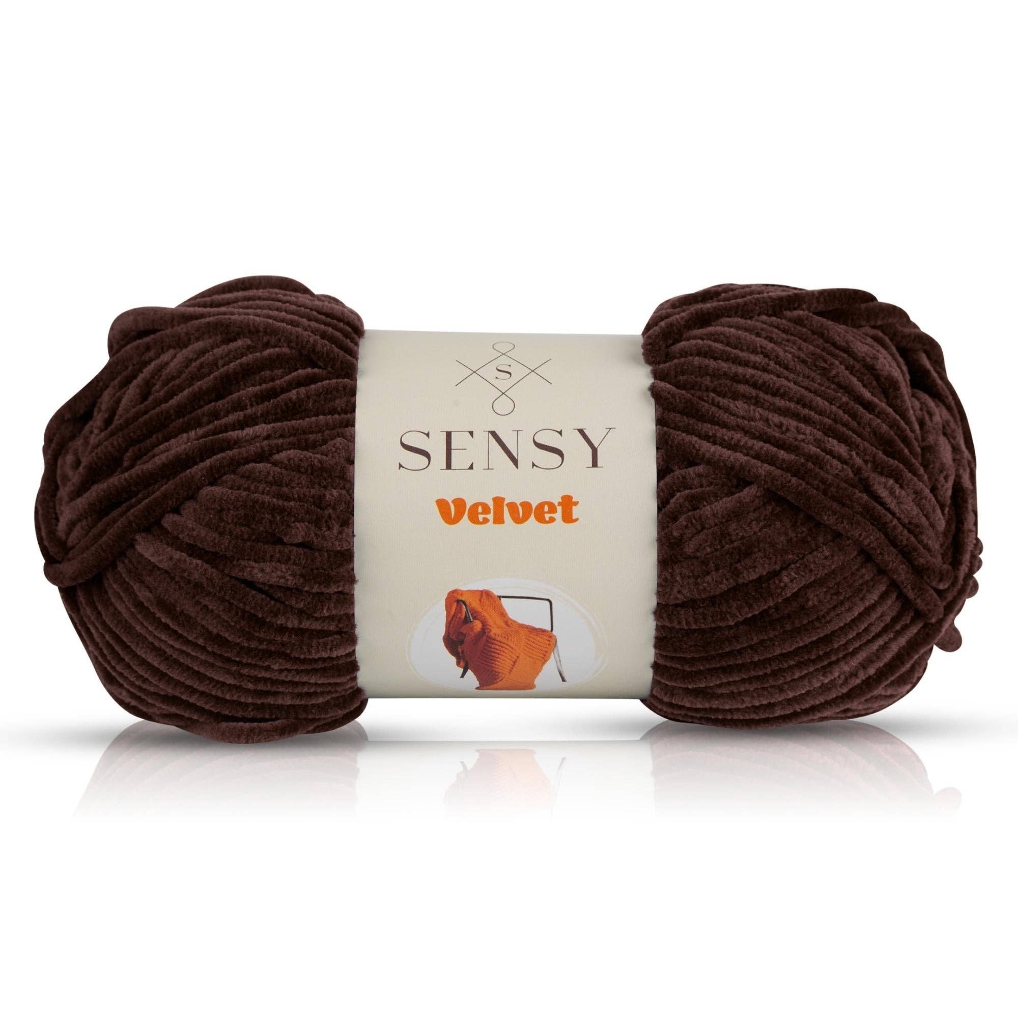 Sensy - Wholesale Yarn - Sensy Velvet Yarn, Blanket Yarn, 3.5 oz, 132 Yards, Gauge 5 Bulky2