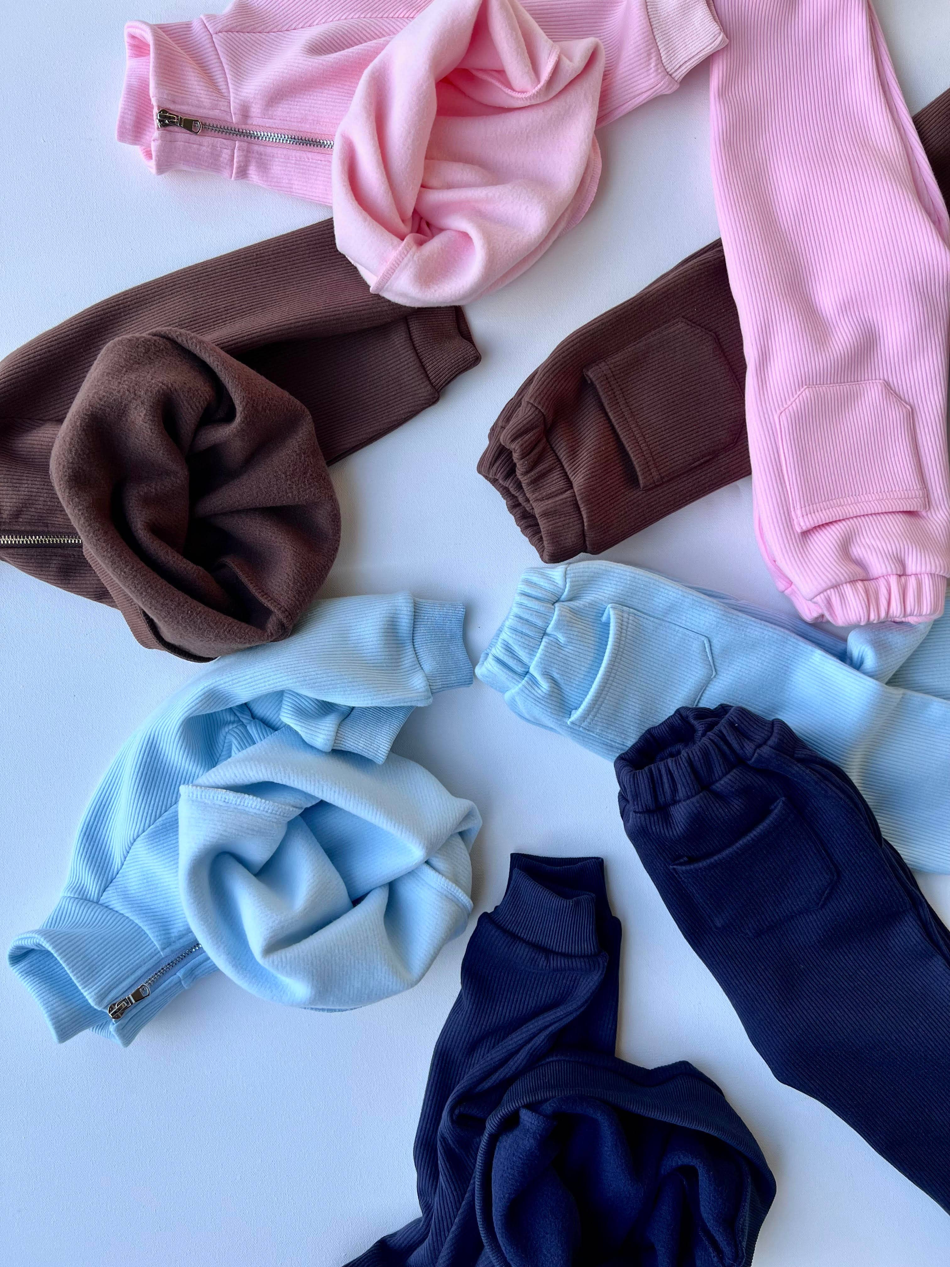 Walnut Kids Fleeced Tracksuit Ribbed Cotton for wholesale on Faire8