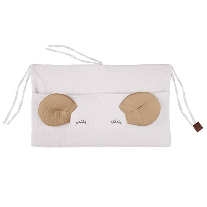 Organizer per lettino MOUSE White&Beige per la vendita all'ingrosso da parte di Hi Little One