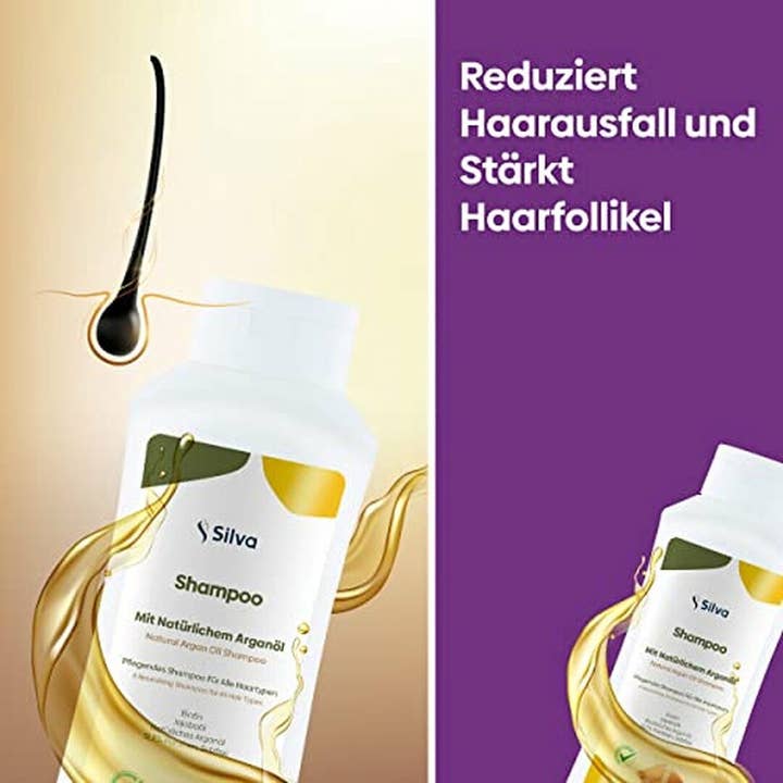 Mevsim Store - Wholesale Hair Shampoo - Silva Argan Oil Shampoo - 100% Natural - 2x400ml3