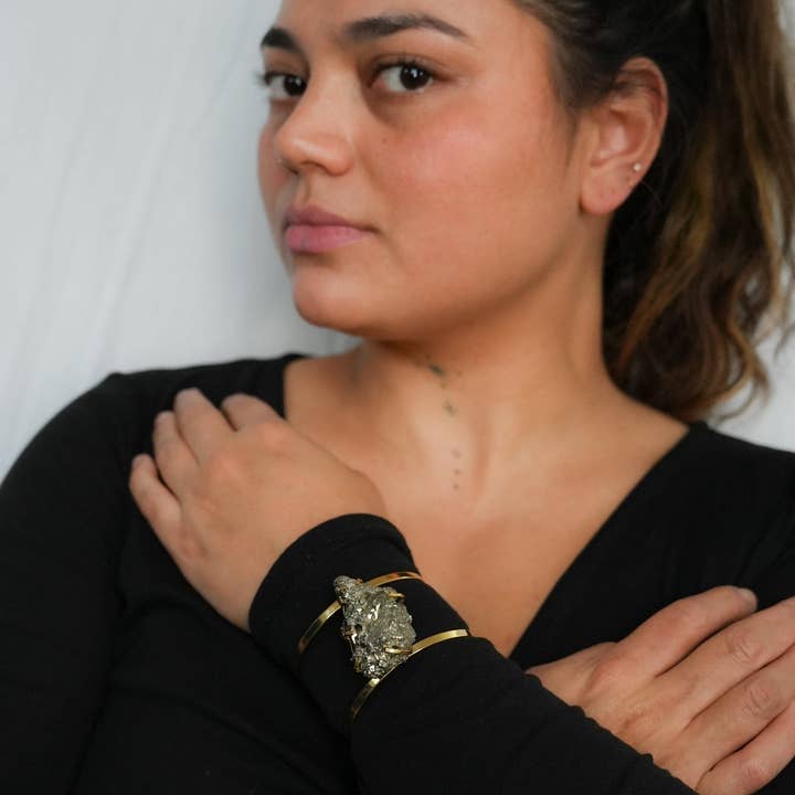 Pyrit-Armband - Vergoldet für den Großhandel von Byart