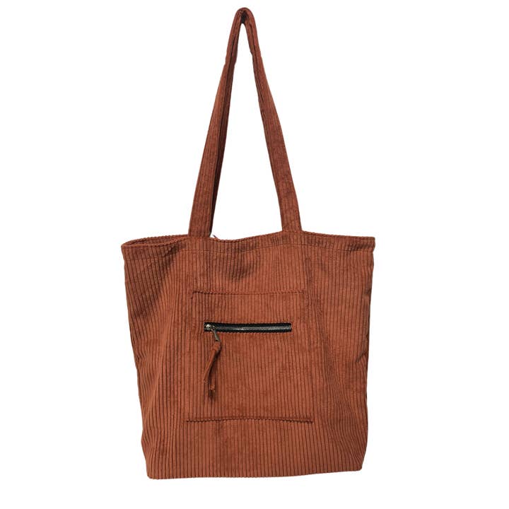 CF-3437 - Nutmeg Corduroy Tote for wholesale by Collins Painting & Design