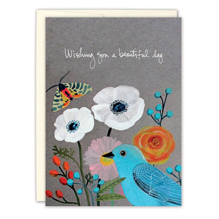 Blue Bird Birthday Card for wholesale by Biely & Shoaf