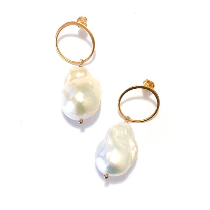 The Wild Diamond - Vendita all'ingrosso Orecchini pendenti - Orecchini con perle barocche - grandi