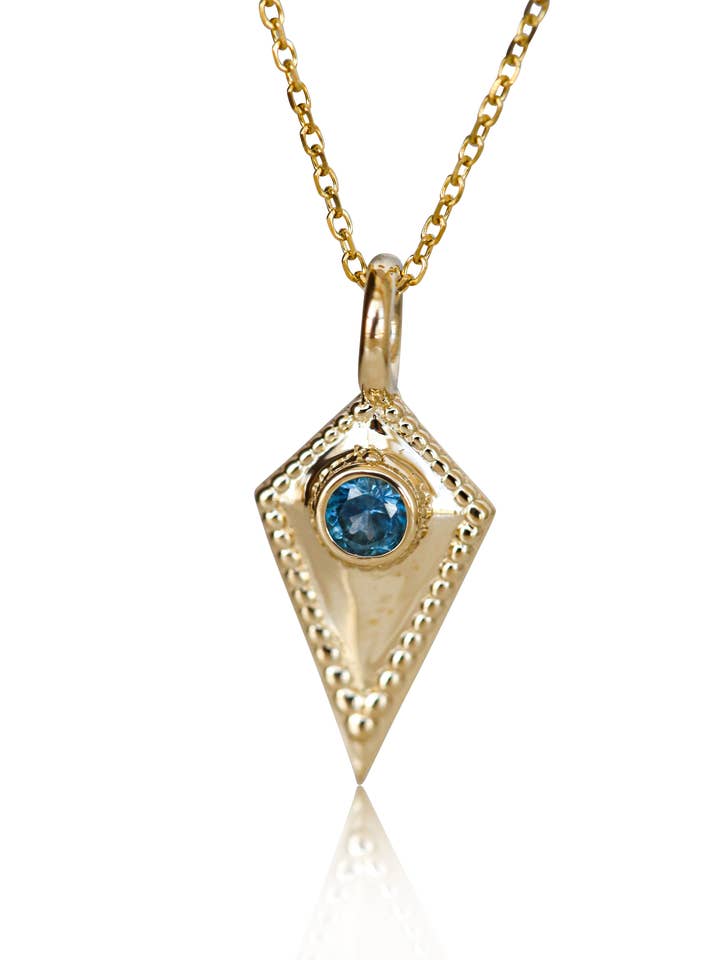Wisdom Power Pendant - 14k Gold for wholesale by Erin Pelicano Jewelry
