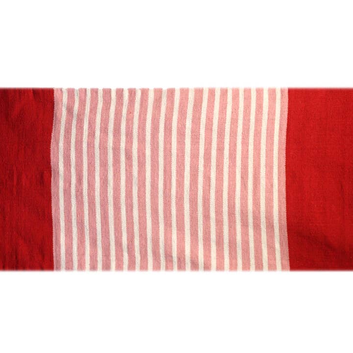 Indian Cotton Rug - 70x170cm - Red/Pink for wholesale by Ancient Wisdom