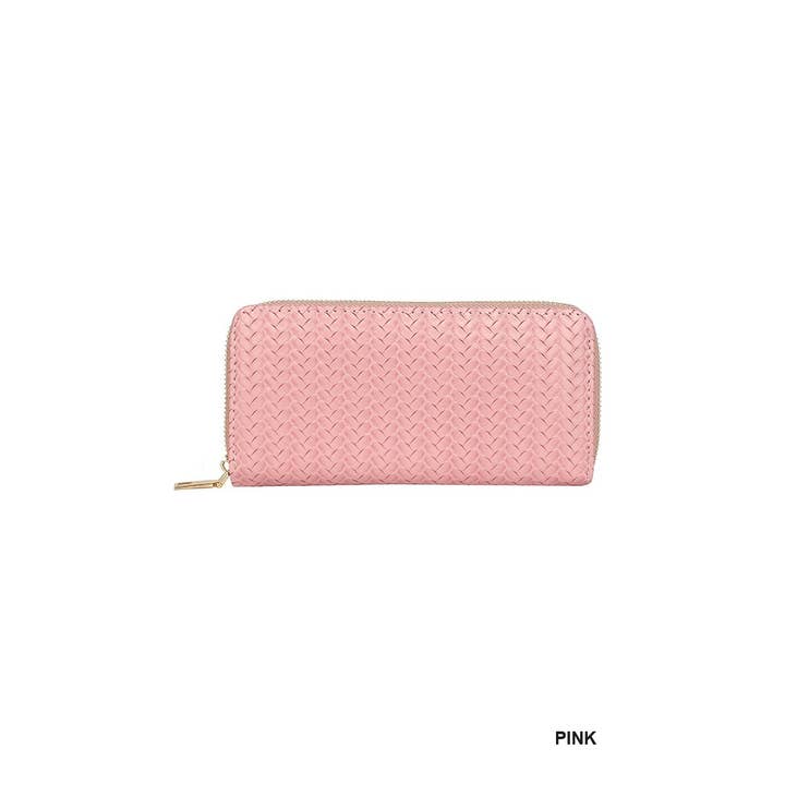 Vanilla Monkey - Wholesale Portemonnee - Dames - Vegan Leren Geweven Lange Portemonnee2