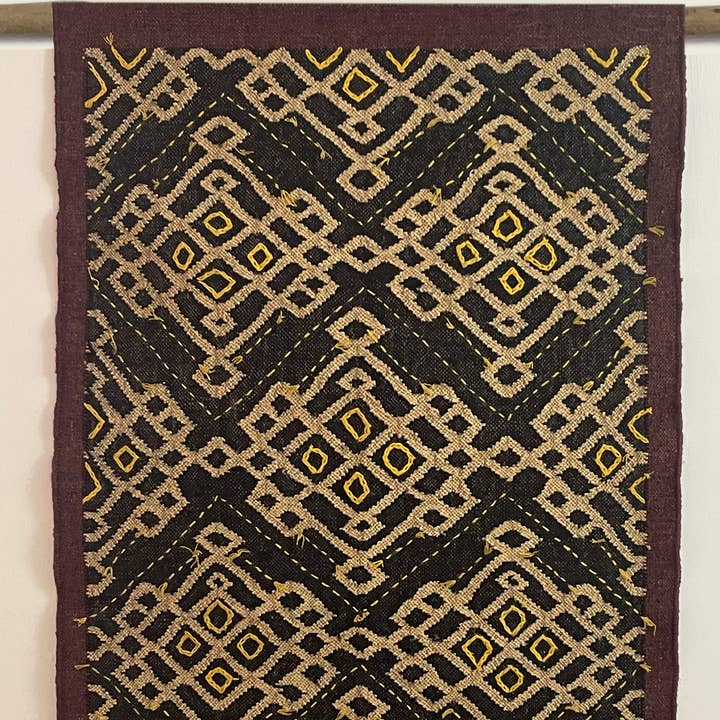 3x4 Ft - Arazzo in Juta/Lana Tessuto a Mano / Lavoro Katha a Mano. per la vendita all'ingrosso da parte di Rugs Boutique