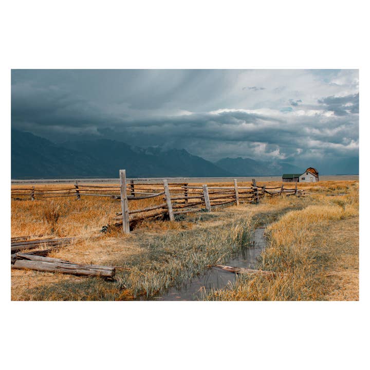 Mormon Row Barn - Grand Teton Fine Art Print for wholesale by Britt Vasina Studio