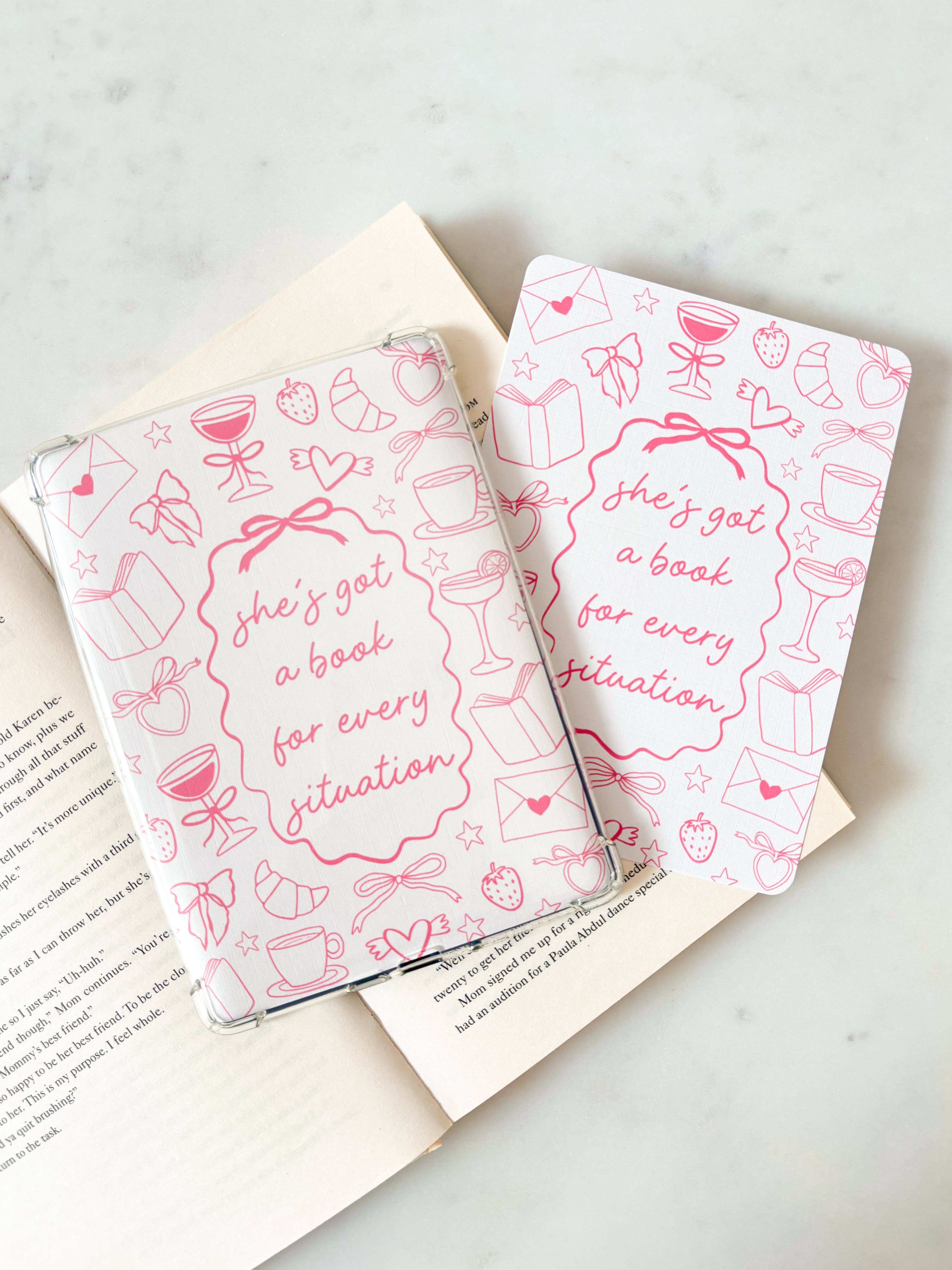 Fleurs on Sunday - Wholesale Book Cover - Pink She's Got A Book For Every Situation Kindle Insert1