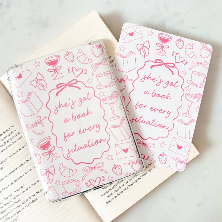 Fleurs on Sunday - Wholesale Book Cover - Pink She's Got A Book For Every Situation Kindle Insert1