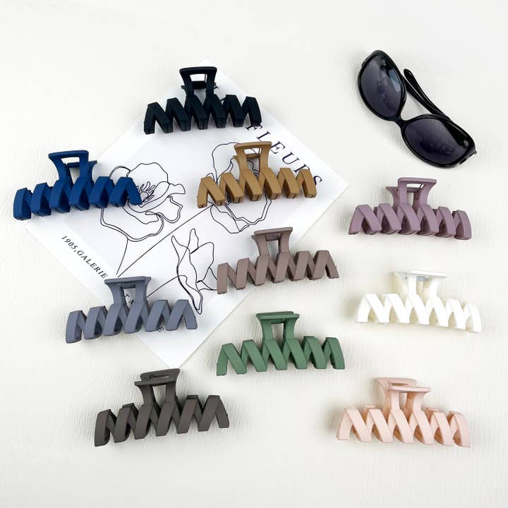 Grampos de cabelo grandes de onda rectangular por atacado de mildstyles