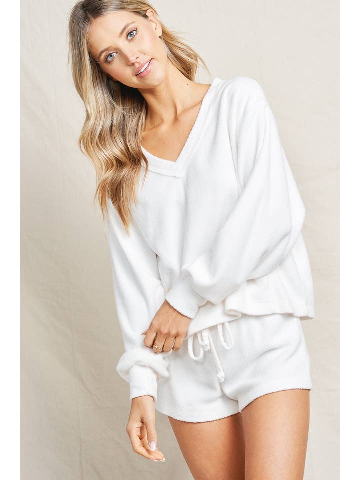 lalamia - Wholesale Lounge Set - Women's - MST210224GD-CREAM