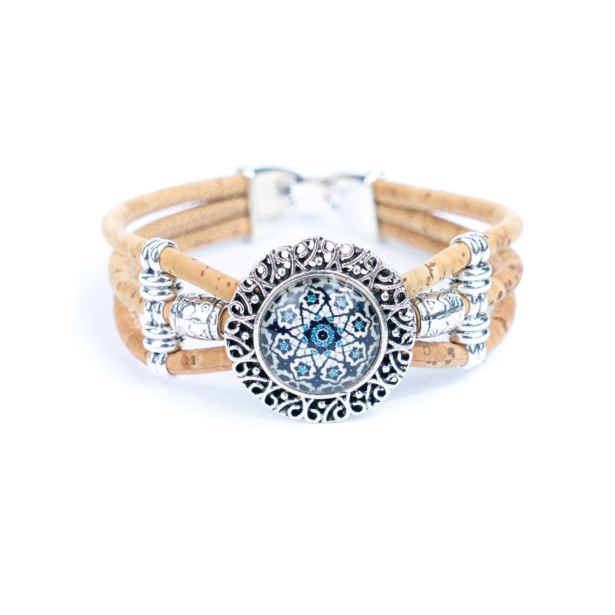 Meninas Bonitas Cork - Wholesale Charm/Dangle Bracelet - Natural cork cord and alloy hardware handmade fashion ladies bracelet BR-469-MIX-5(RANDOM)9