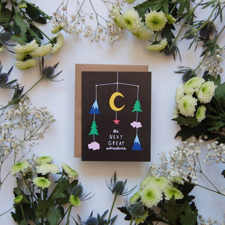 Badger & Burke - Vente Cartes bébé - Mobile - Nouvelle carte pour bébé 1