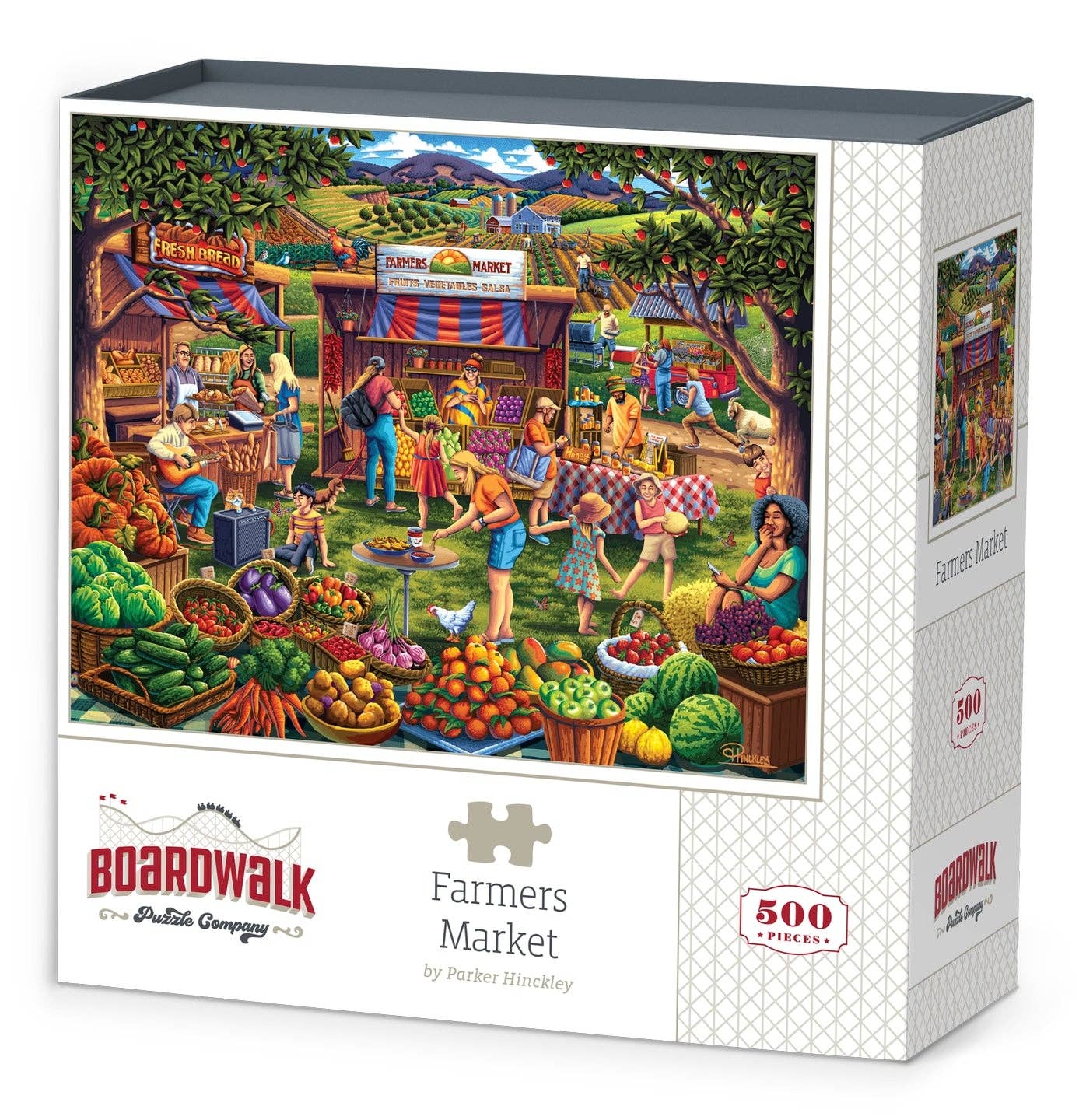 Boardwalk Puzzle Company - Wholesale Puzzle - Adult - Farmers Market - 500 Piece0