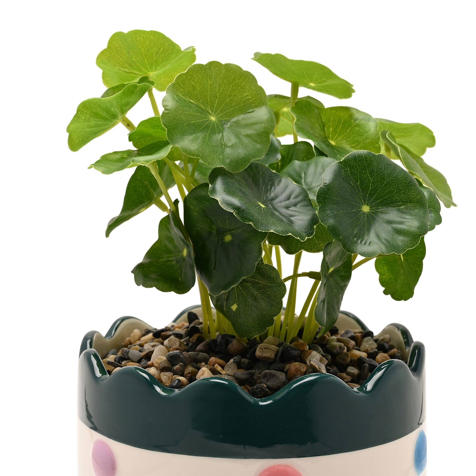 WIDDOP and Co. - Wholesale Artificial Plant - Raspberry Blossom Bobble Planter With Faux Plant2