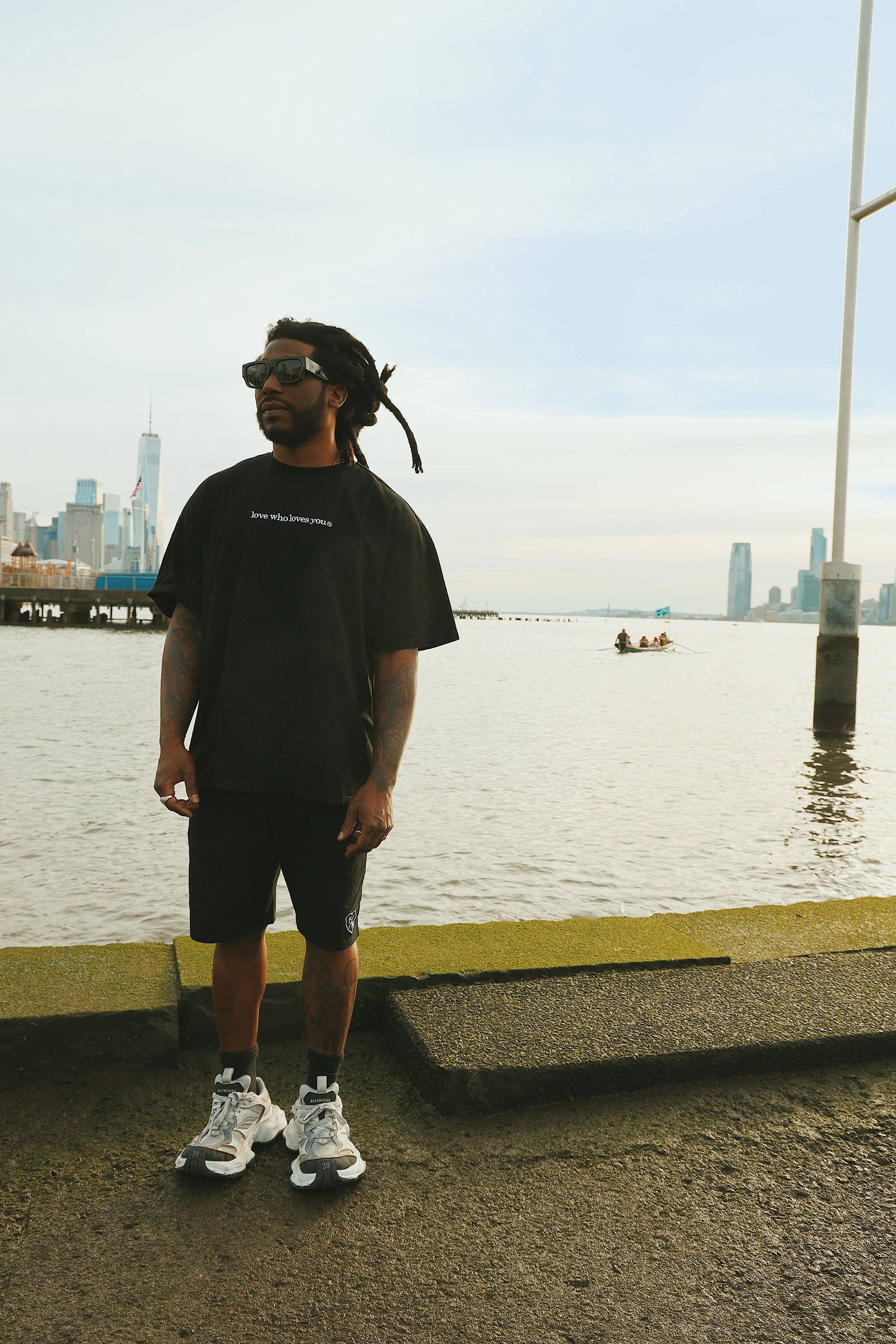 Black Love Who Loves You (Black - Shorts) for wholesale on Faire11