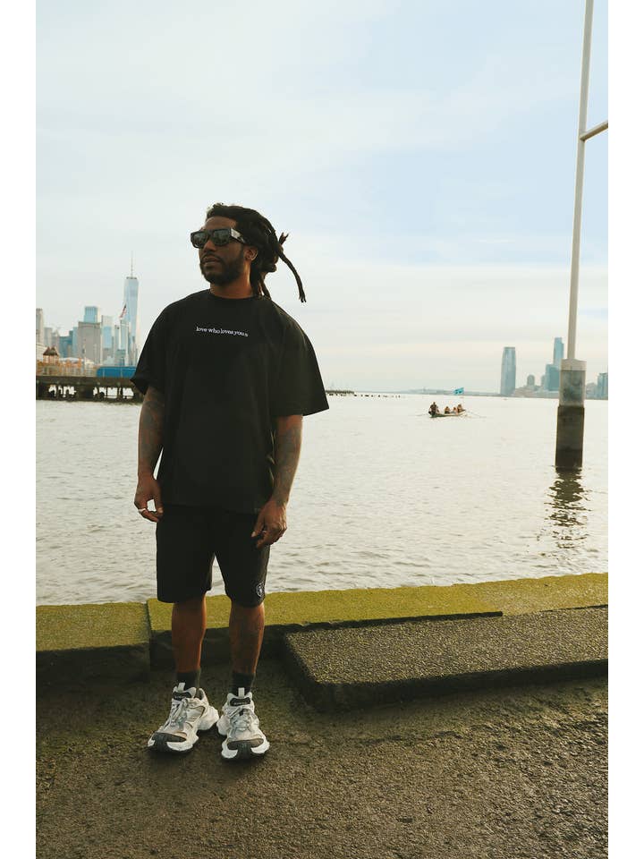 Black Love Who Loves You (Black - Shorts) for wholesale on Faire11