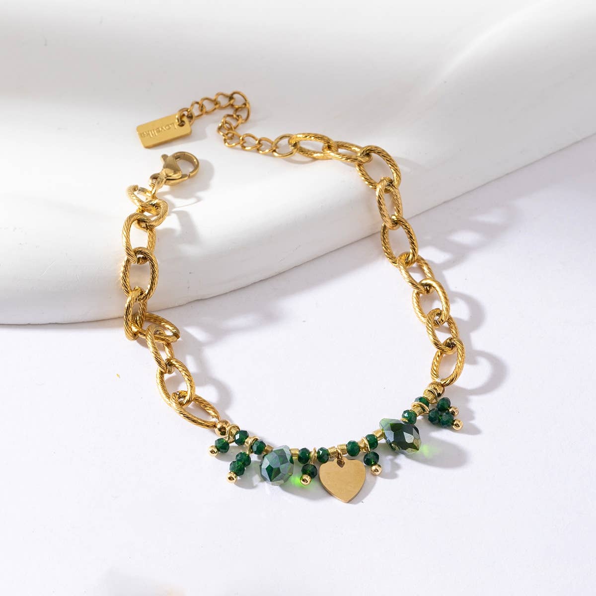 Lovelika - Wholesale Schakelarmband - eenvoudige kettingarmband met sterren en kristallen - Fabienne4