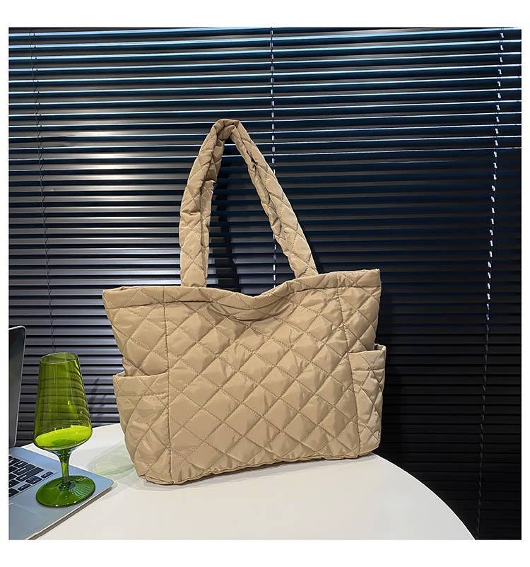 wandf - Vente Tote bag – femme - Sac fourre-tout matelassé en nylon pour femmes, sac de transport pour navetteurs, cadeau9