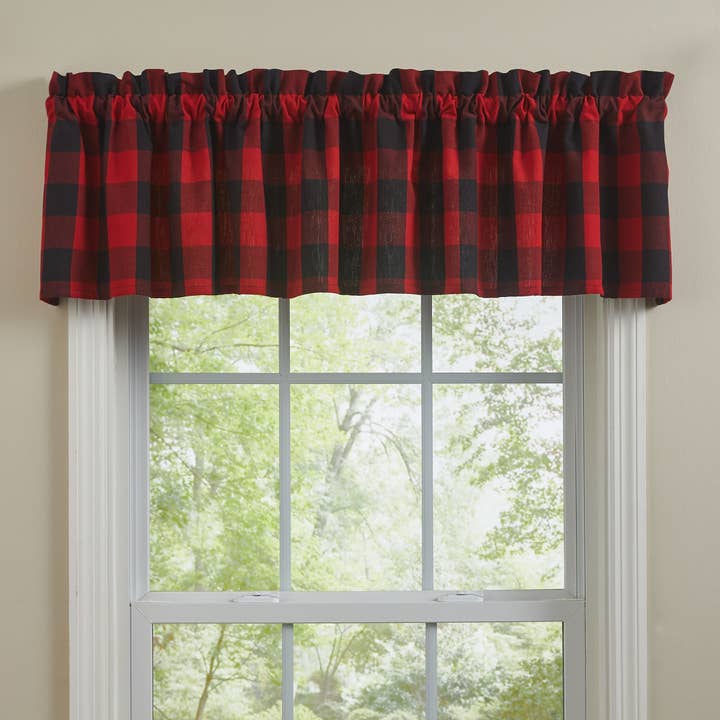 Buffalo Check Valance 14" for wholesale by Park Designs