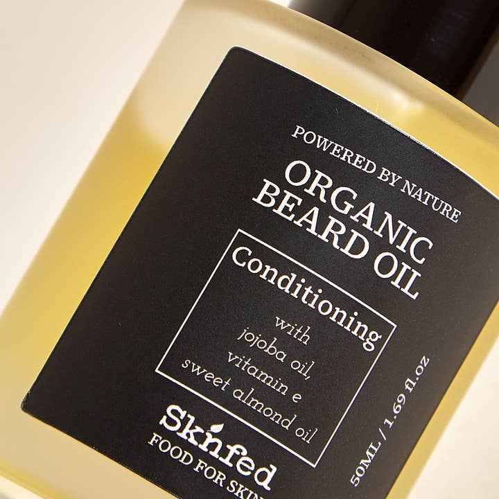 Sknfed – wholesale Beard styling product – Organic + Natural Beard Oil with Vitamin E2