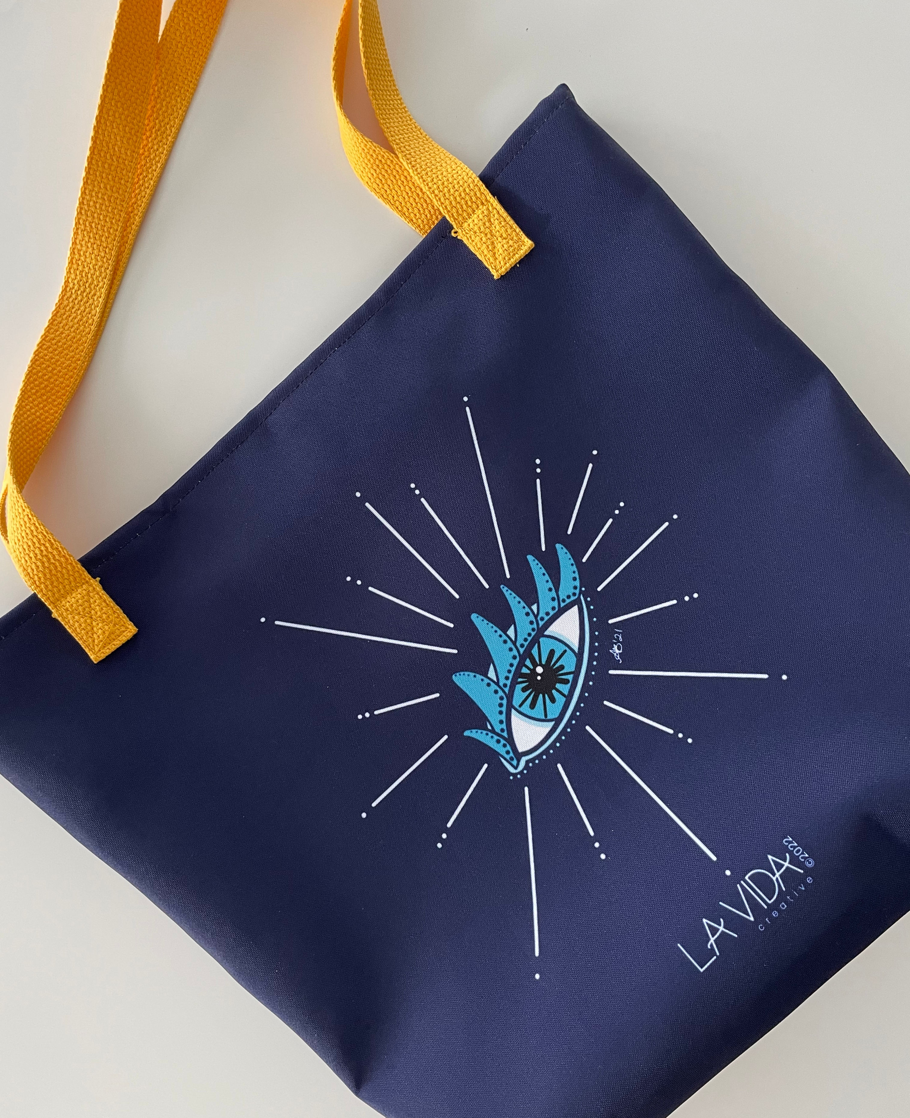 La Vida Creative - Wholesale Tote Bag - Women's - Medium Ojo Tote Bag (no pocket)0