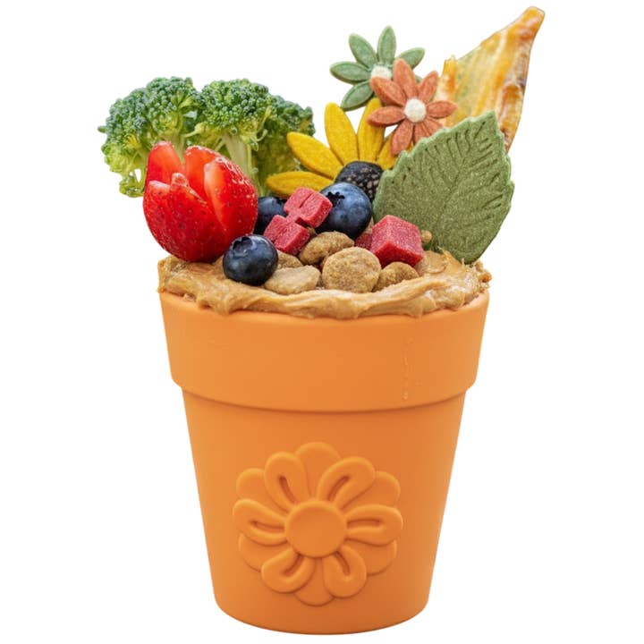 SodaPup Dog Toys – wholesale Godisburk - Hund – Flower Pot hållbar godisdispenser i gummi för berikning9