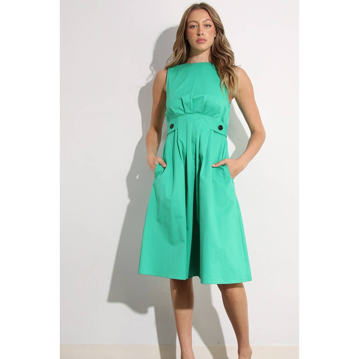 Mulla - Vente Robe – femme - ROBE PLISSÉE EN COTON13