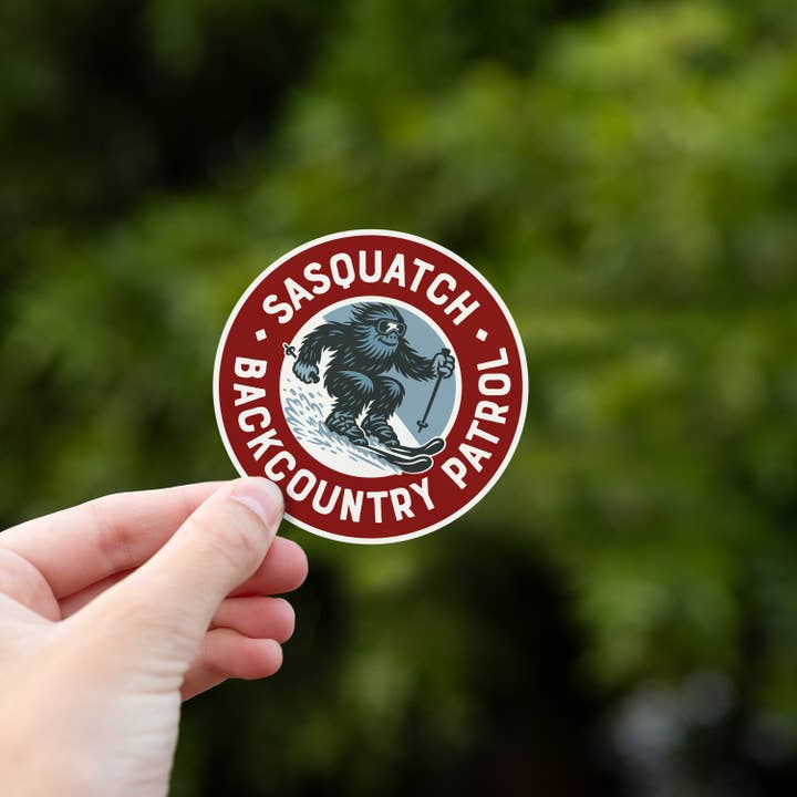 Squatchy - Wholesale Sticker - Sasquatch Backcountry Patrol Sticker7