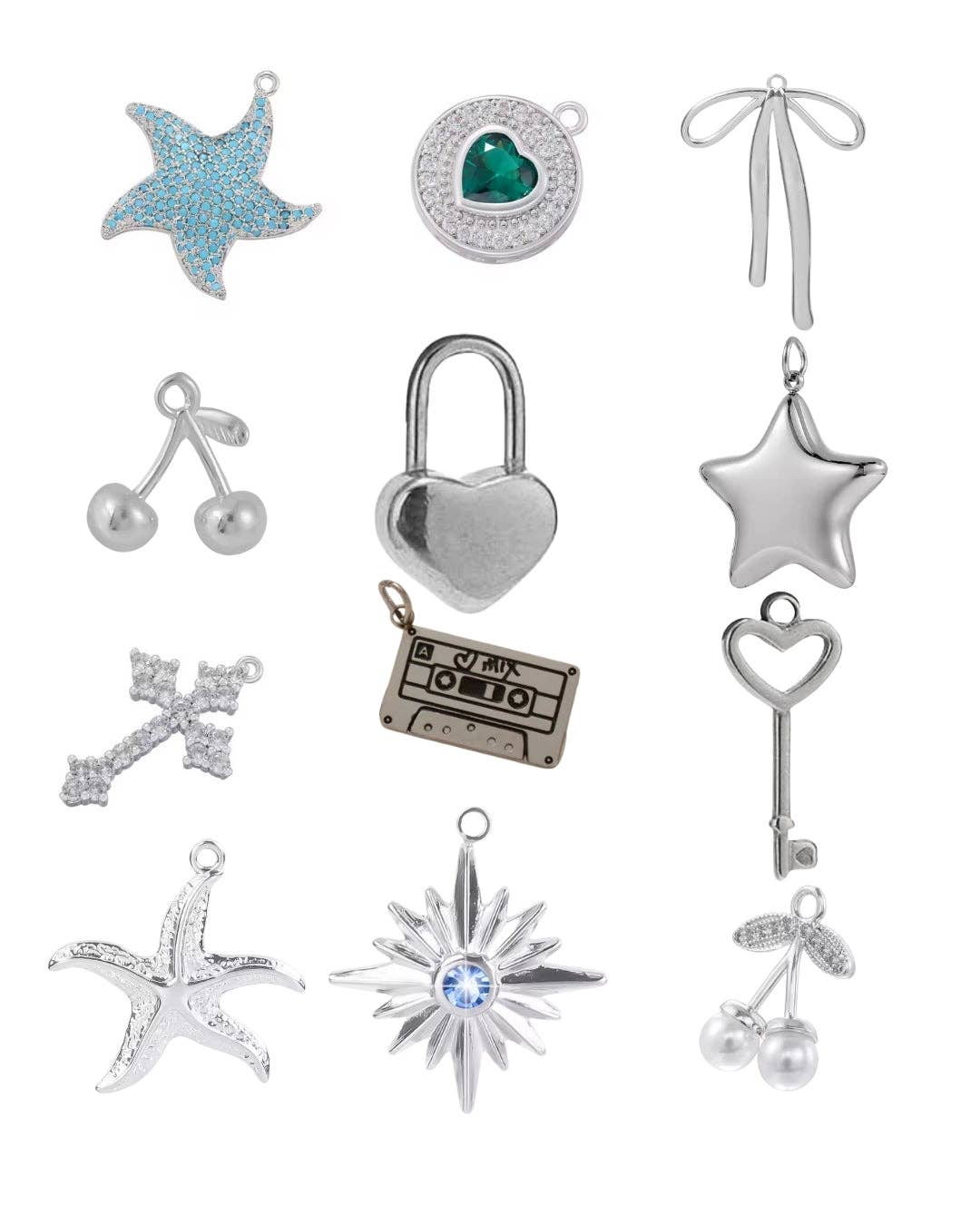 Coco Luna Collection - Wholesale Individual Charm/Pendant - Silver Charms - Charm Bar 92