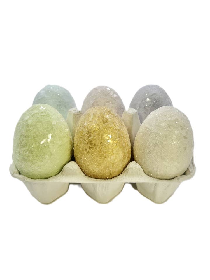 Ovos Sólidos em Caixa - Conjunto de 6, Pequenos, Sortidos por atacado de Sherri's Designs