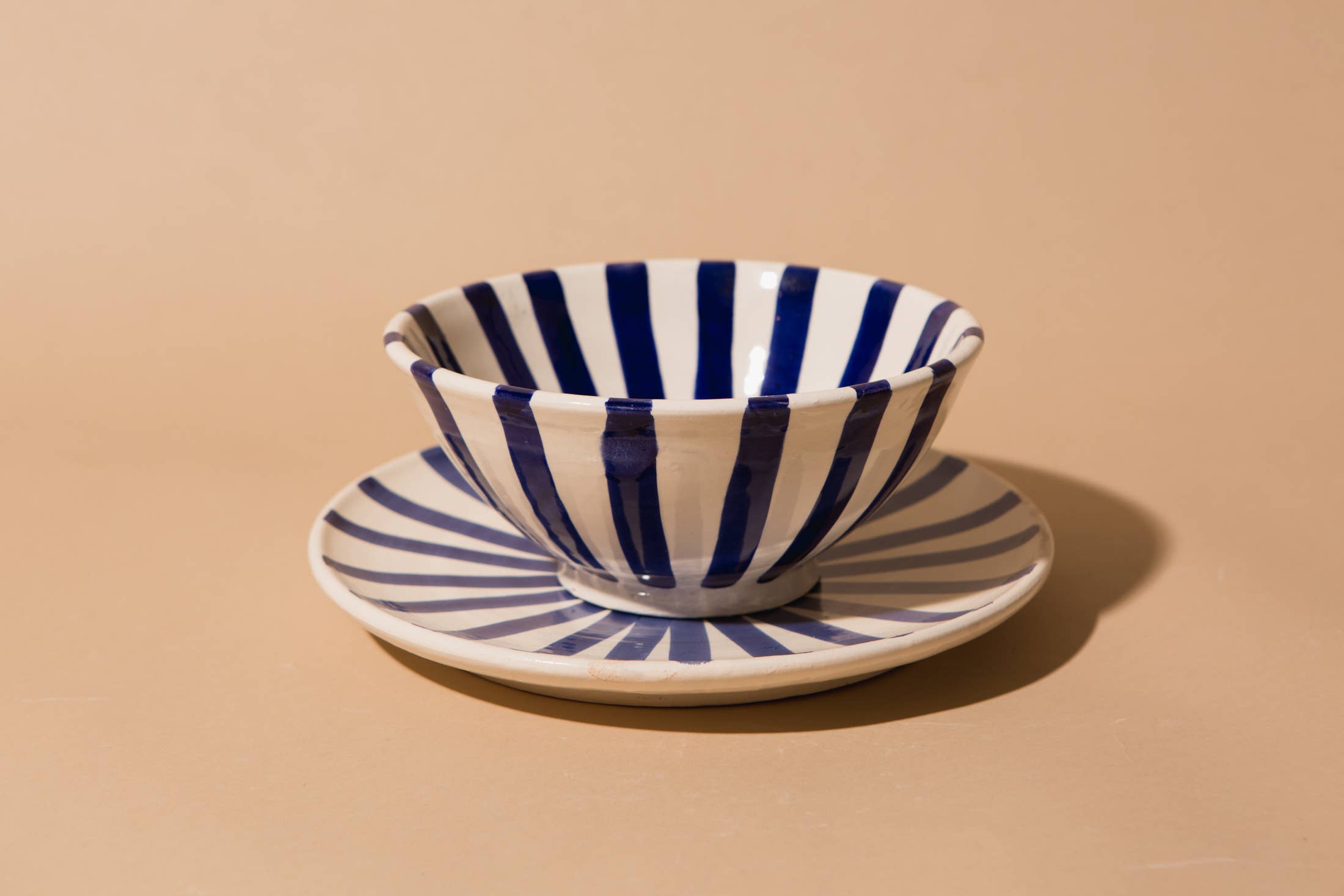 Pink Cactus & Co - Wholesale Decorative Plate/Dish/Bowl - Stripe Plate3