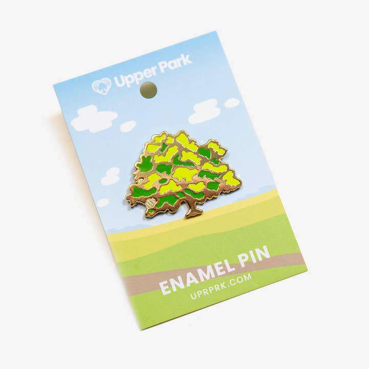 Upper Park Clothing - Wholesale Lapel Pin/Button - Table Mountain Oak Tree Enamel Pin