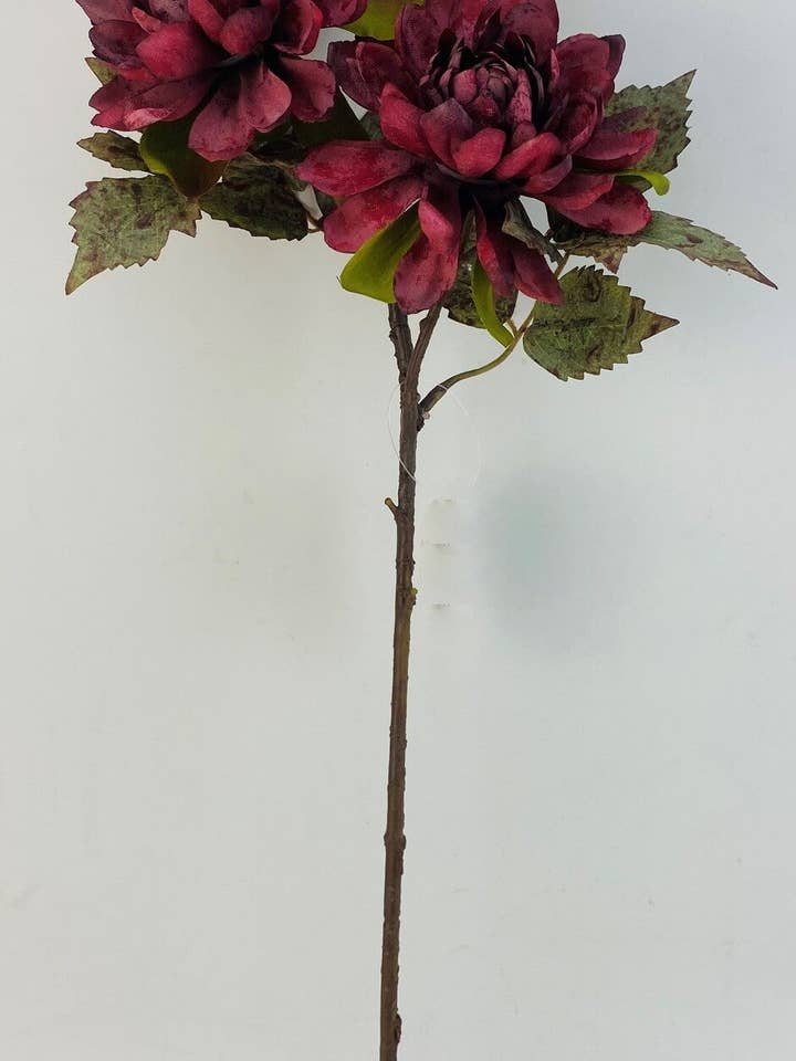 22" Dahlienzweig, Burgunderrot für den Großhandel von Tremont Floral Supplies