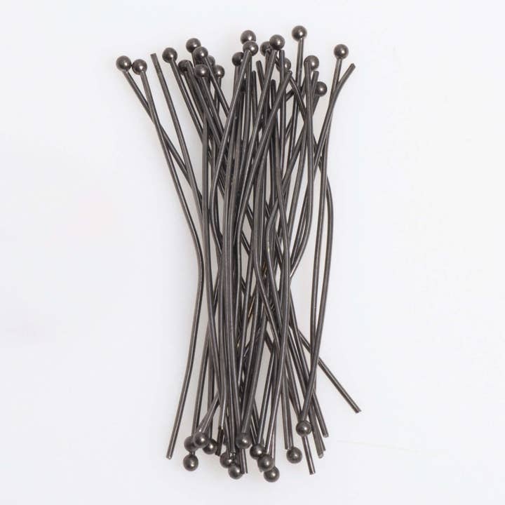 Continental Beads - Wholesale Craft Supplies - 2 Inch Head Pin with 2mm Ball made from Brass available in Multiple Finishes sold Individually - H/P2mm7