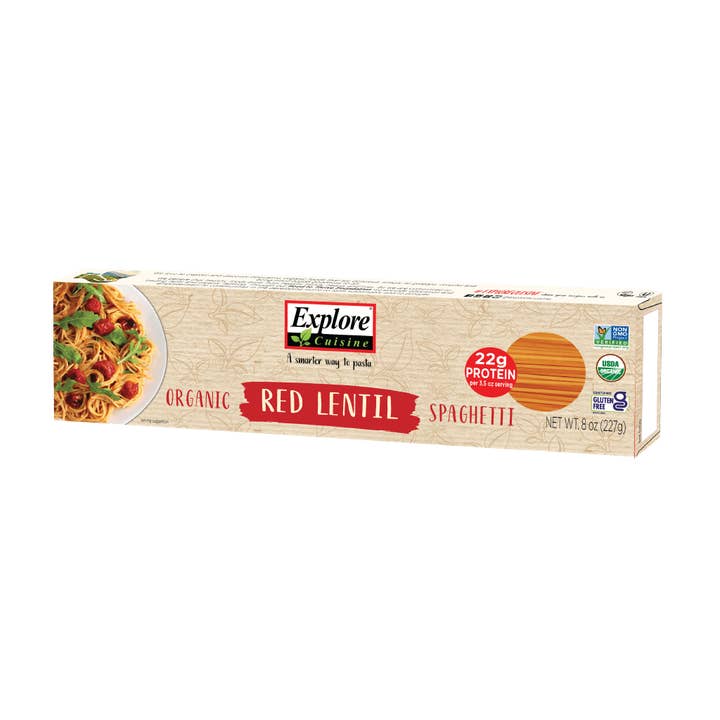 Explore Cuisine - Wholesale Pasta - Organic Red Lentil Spaghetti