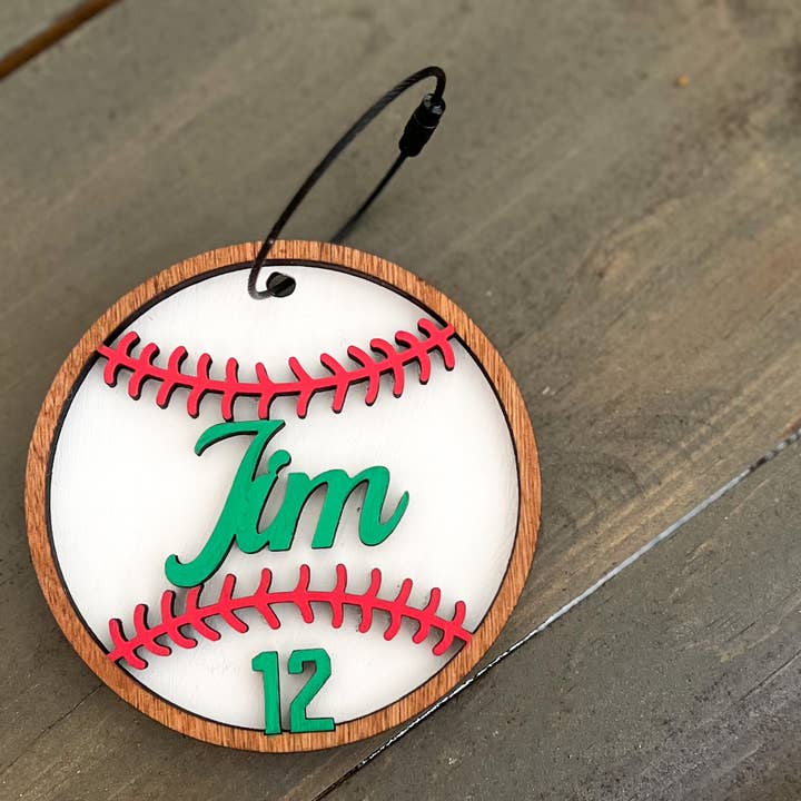 OBX Prep - Wholesale Luggage tag - Custom Sports Bag Tag – Personalized & Hand Painted in the O1