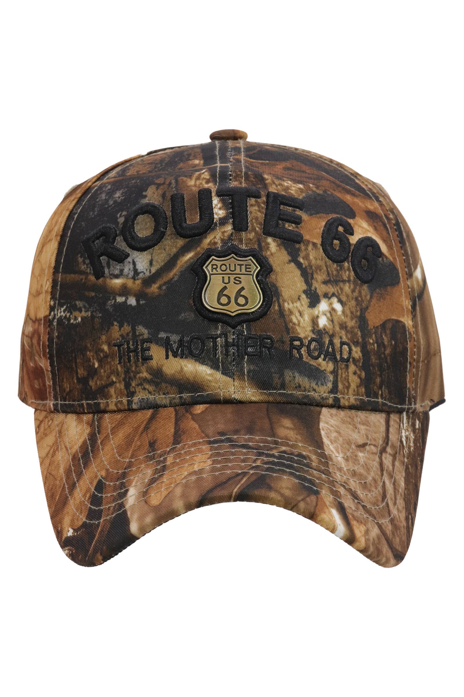 Cap Zone - Wholesale Baseball Cap - Women's - Route 66 Emblem The Mother Road Logo Baseball Cap11