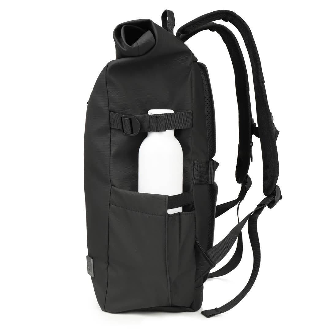 James Hawk - Vente Sac à dos – unisexe - Sac à dos Rolltop pratique pour ordinateur portable, tablette et accessoires2